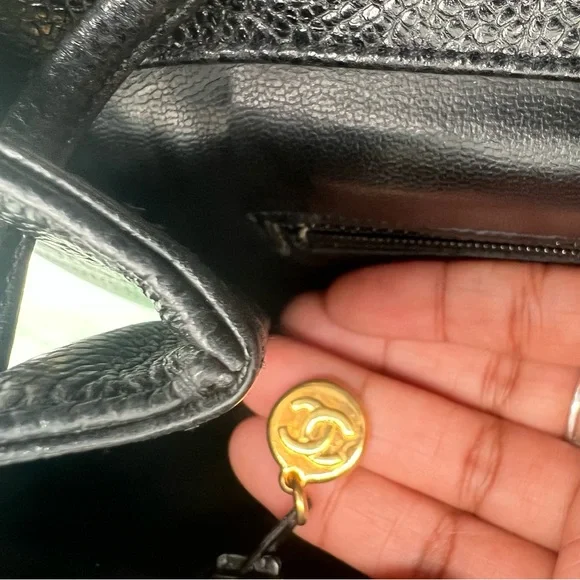 ❗️SOLD ❗️Chanel backpack caviar skin 24k gold plated hardware❤️ - Picture 15 of 16
